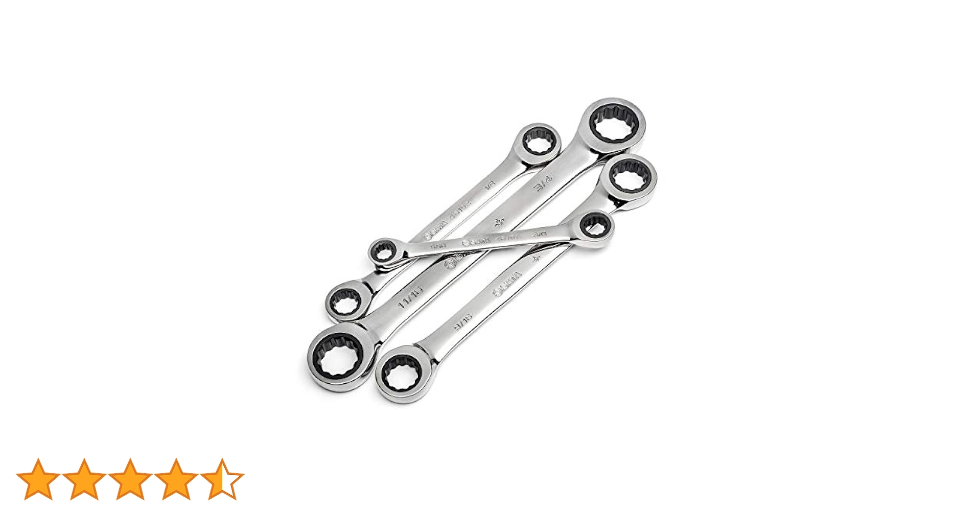 Amazon.co.jp: SATA 4ピース SAE ダブルボックス ラチェット